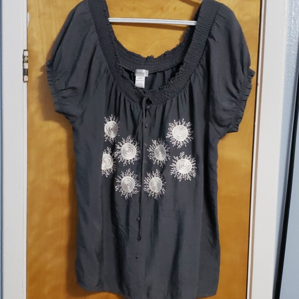 Gray Blouse